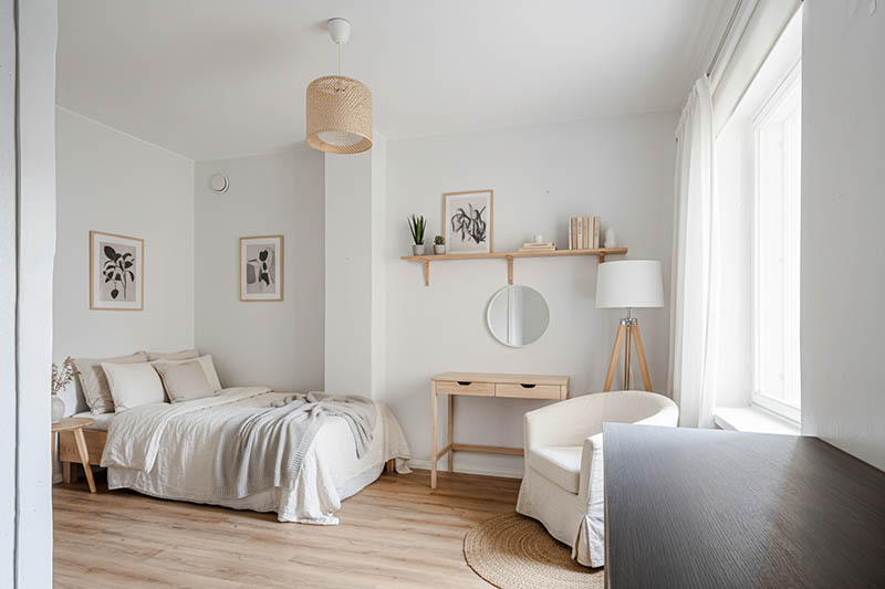 AI:lla sisustettu huone